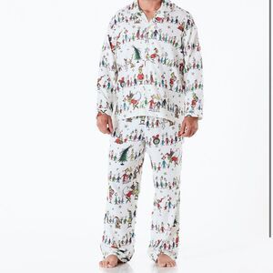 Adult Dr. Seuss's The Grinch Flannel Pajama Set XL